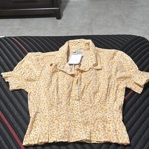 Floral Yellow Blouse